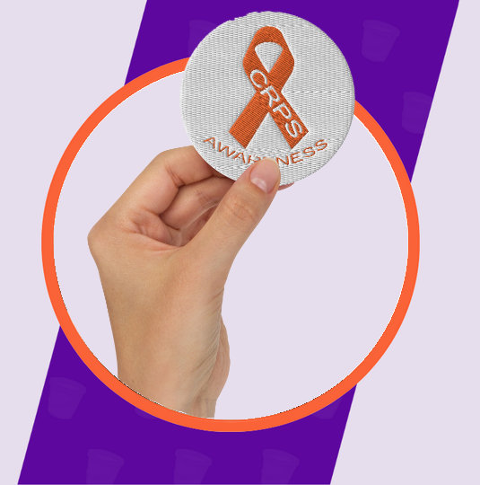 Featured image for “CRPS AWARENESS Embroidered patches”